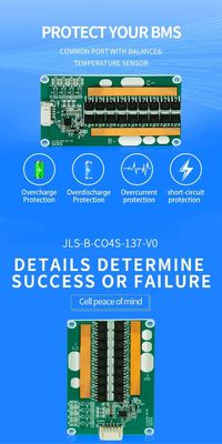 KLS LiFePO4 16S 200A BMS & 250A 18650 Lithium Battery Protection Board: Ideal for Electrical Tools, UPS, and Solar Panels