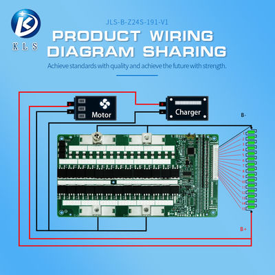 KLS 6S-24S 100a BMS for electro-tricycle lithium battery ntc balance temperature control lifepo4 hardware bms