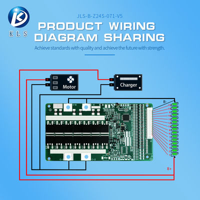 KLS BMS For Ebike Electric Scooter Portable power supply 3.2V 3.7v Lithium Battery BMS Lifepo4 5A-80A 4S 12V 8S 24V 16S 48V