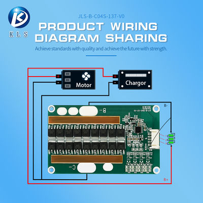 KLS LFP BMS for EV, Electric Scooter - 4S 12V LiFePO4 BMS, 10A - 80A Lipo Lithium Battery Management System