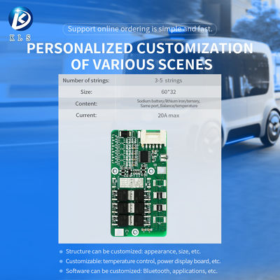 KLS Balance BMS: Factory Wholesale 3S - 5S LiFePO4 with 10A - 20A NTC - Battery Protection Board
