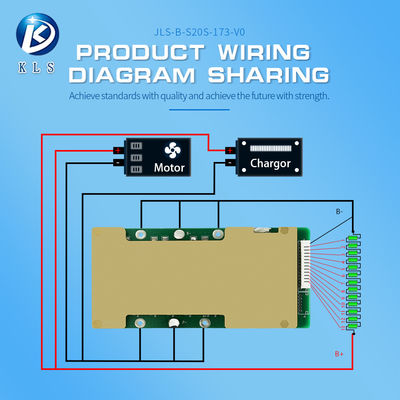 10S 13S 14S 16S 17S 54v 60a 70a Energy Storage BMS Lithium Ion Battery Pack BMS With Balance