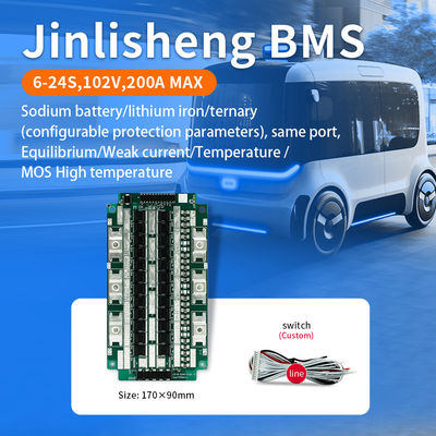Lithium Ion Battery Pack Bms Protection Pcb Board 8S 24V 20A 60A 80A 90A 12S 13S 14S