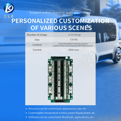 Lithium Ion Battery Pack Bms Protection Pcb Board 8S 24V 20A 60A 80A 90A 12S 13S 14S