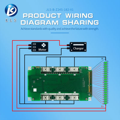 Custom Thick BMS Module 10S 36V 20A 17S - 24S 110A - 200A For LiFePO4 Battery