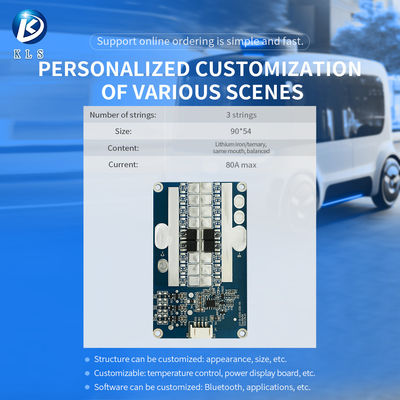 KLS BMS for Lithium Ion Battery Packs: 3S, 11.1V - 12.6V, 20A - 60A Enhanced Balanced 18650 Lithium Battery BMS