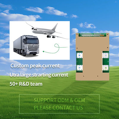 LiFePO4 48V 16S-24S Airplane High Current BMS 600A-1200A With LCD & Heating Function