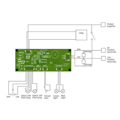 LiFePO4 48V 16S-24S Airplane High Current BMS 600A-1200A With LCD & Heating Function