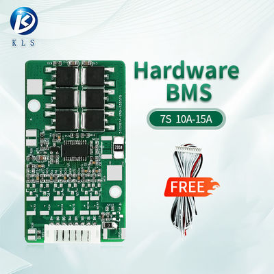 7S 24V 10A-15A Li-ion Battery BMS Protection Board with Balancing Function Electric Vehicles
